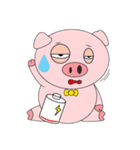 Pink Circle Pig（個別スタンプ：3）