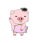 Pink Circle Pig（個別スタンプ：4）