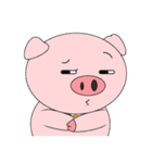 Pink Circle Pig（個別スタンプ：10）