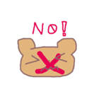 HELLO BEAR FACE（個別スタンプ：19）