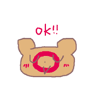 HELLO BEAR FACE（個別スタンプ：20）