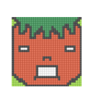 8-bit pixel トマト家族（個別スタンプ：2）