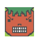 8-bit pixel トマト家族（個別スタンプ：3）