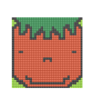 8-bit pixel トマト家族（個別スタンプ：4）