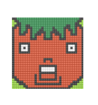 8-bit pixel トマト家族（個別スタンプ：5）