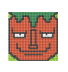 8-bit pixel トマト家族（個別スタンプ：6）
