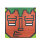 8-bit pixel トマト家族（個別スタンプ：9）