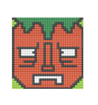 8-bit pixel トマト家族（個別スタンプ：10）