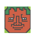 8-bit pixel トマト家族（個別スタンプ：11）