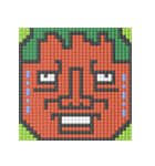 8-bit pixel トマト家族（個別スタンプ：12）