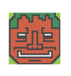 8-bit pixel トマト家族（個別スタンプ：14）