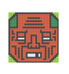 8-bit pixel トマト家族（個別スタンプ：16）