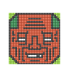8-bit pixel トマト家族（個別スタンプ：17）