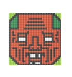 8-bit pixel トマト家族（個別スタンプ：18）