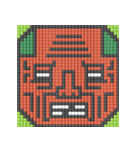 8-bit pixel トマト家族（個別スタンプ：19）
