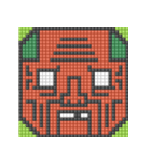 8-bit pixel トマト家族（個別スタンプ：20）