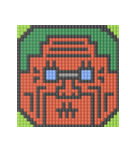 8-bit pixel トマト家族（個別スタンプ：21）