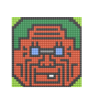 8-bit pixel トマト家族（個別スタンプ：23）