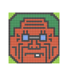 8-bit pixel トマト家族（個別スタンプ：24）