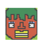 8-bit pixel トマト家族（個別スタンプ：31）
