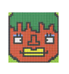 8-bit pixel トマト家族（個別スタンプ：32）