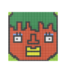 8-bit pixel トマト家族（個別スタンプ：34）