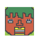8-bit pixel トマト家族（個別スタンプ：35）