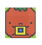 8-bit pixel トマト家族（個別スタンプ：36）
