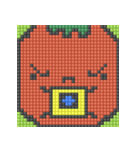 8-bit pixel トマト家族（個別スタンプ：37）