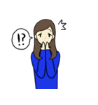 ゆるくてかわいい女の子のスタンプ（個別スタンプ：5）