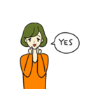 ゆるくてかわいい女の子のスタンプ（個別スタンプ：13）