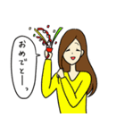 ゆるくてかわいい女の子のスタンプ（個別スタンプ：21）