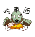 Illustrated Zombies and baby（個別スタンプ：23）