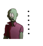 Illustrated Zombies and baby（個別スタンプ：33）