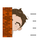 Ton-Kla: big head n curly hair（個別スタンプ：2）