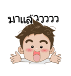 Ton-Kla: big head n curly hair（個別スタンプ：3）