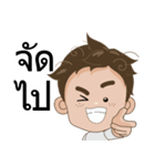 Ton-Kla: big head n curly hair（個別スタンプ：6）