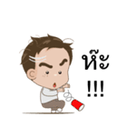 Ton-Kla: big head n curly hair（個別スタンプ：17）