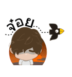 Ton-Kla: big head n curly hair（個別スタンプ：21）