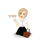 chinese girl strong（個別スタンプ：2）