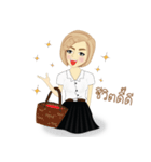 chinese girl strong（個別スタンプ：3）
