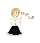 chinese girl strong（個別スタンプ：5）