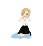 chinese girl strong（個別スタンプ：6）
