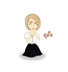 chinese girl strong（個別スタンプ：8）