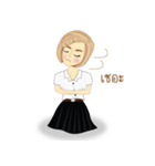chinese girl strong（個別スタンプ：13）