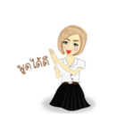 chinese girl strong（個別スタンプ：20）