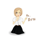 chinese girl strong（個別スタンプ：21）