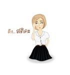 chinese girl strong（個別スタンプ：30）