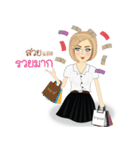 chinese girl strong（個別スタンプ：31）