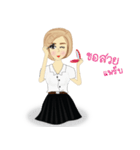 chinese girl strong（個別スタンプ：32）